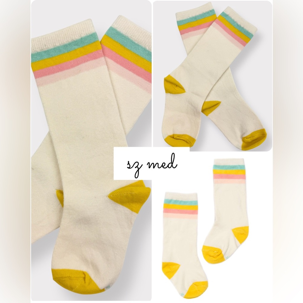 Sz Medium Wildflowers Daydream Believer HTF Popsicle Gym Socks EUC/new out bag